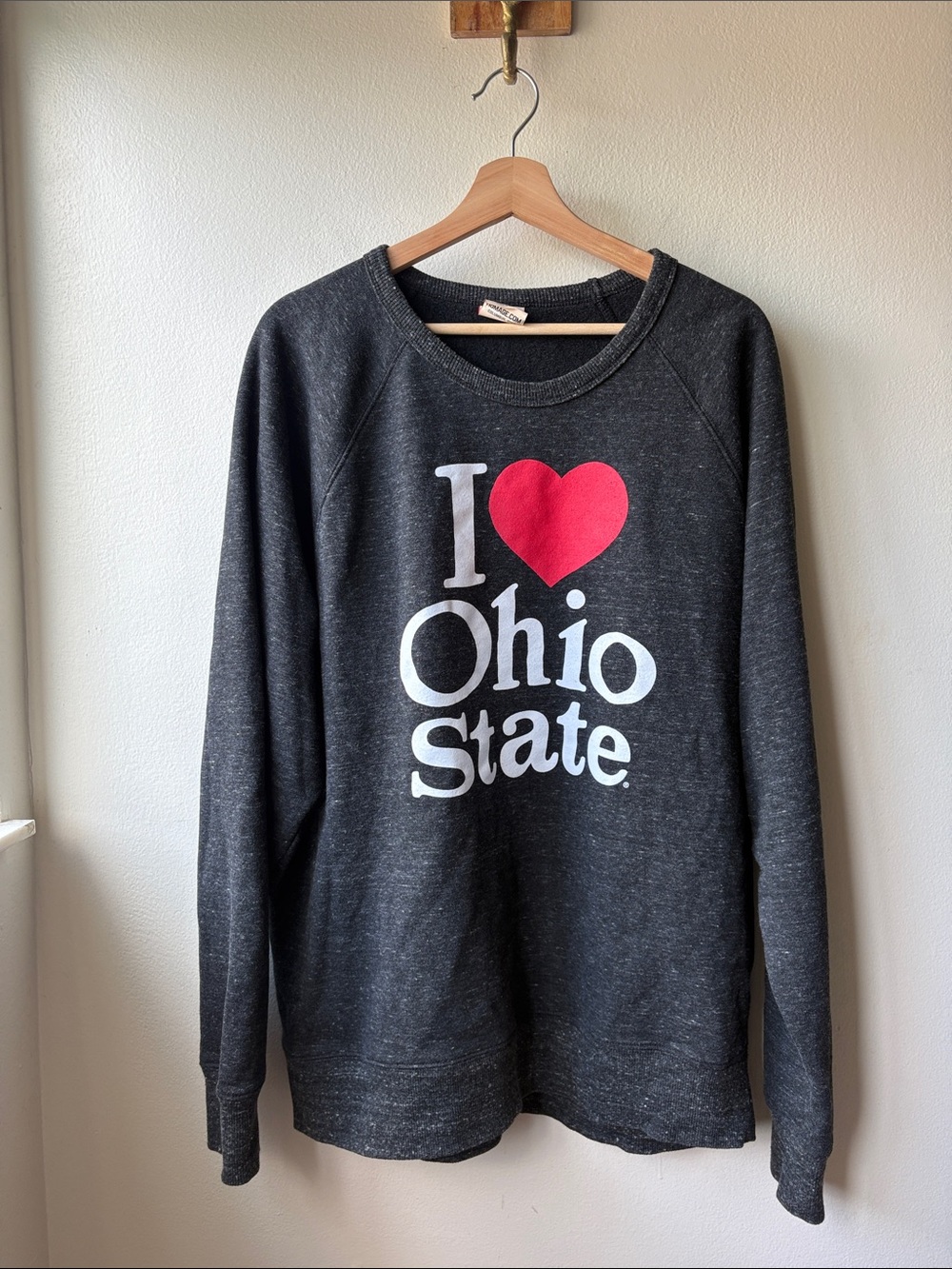 Homage Women’s I ❤️Ohio State Sweatshirt Size XL